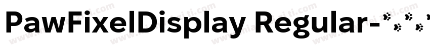 PawFixelDisplay Regular字体转换